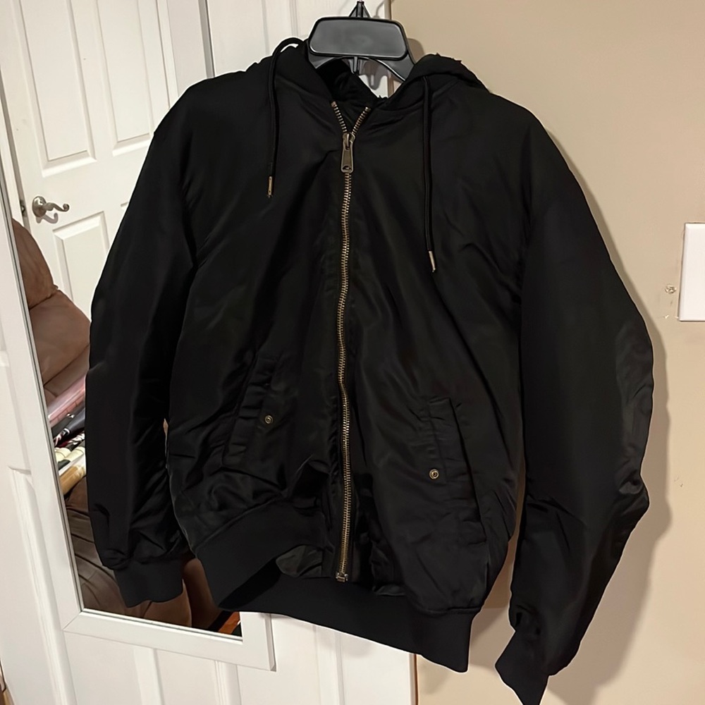 All Black H&M Bomber Jacket